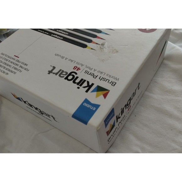 Kingart Pro Coloring Brush Pens Vivid Color Flexible Nylon Tip Artist Quality 48 - Picture 4 of 6